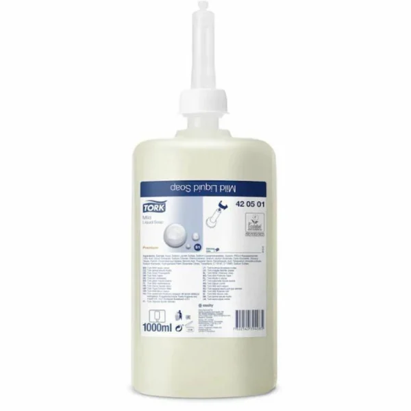 Tork Seife Premium Mild, 420501, S1, Flüssigseife, Nachfüller, 1 Liter 9