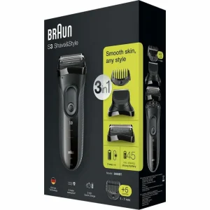 Braun Rasierer Series 3 Shave&Style 3000BT, 3 In 1, Für Männer, Trockenrasierer, Trimmer 11