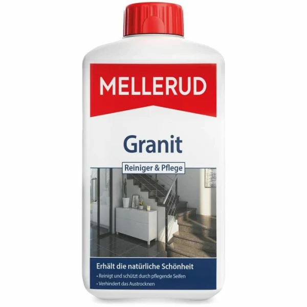 Mellerud Steinreiniger Granit Reiniger & Pflege, Spezialreiniger, Für Speckstein,1 Liter 1