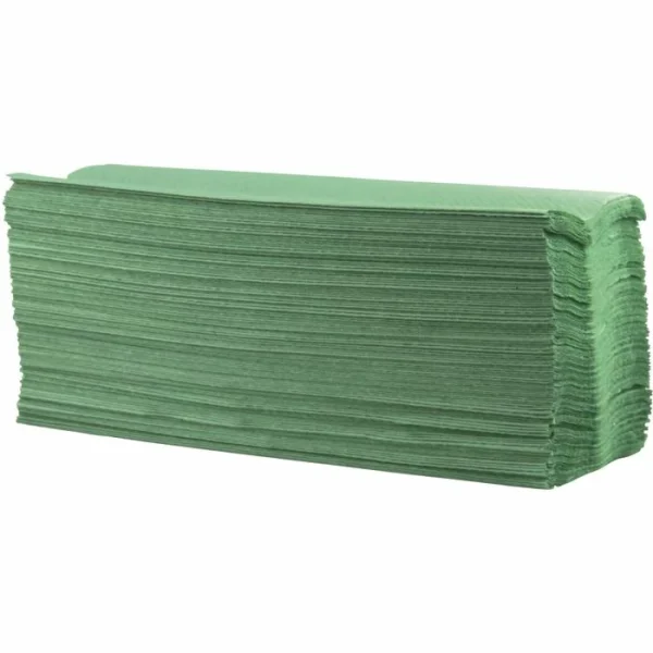 CWS Papierhandtücher Basic 276200, Grün, 1-lagig, Lagen-Falz, 25 X 31 Cm, 3550 Stück 3