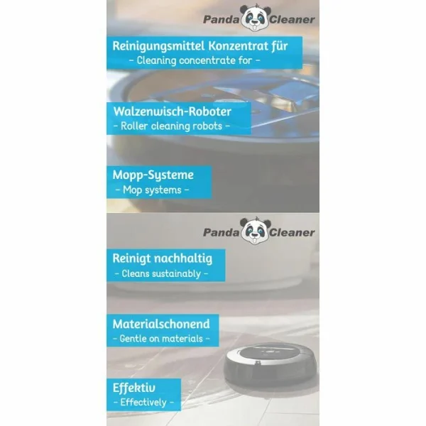 PandaCleaner Unterhaltsreiniger EA0772, Wischroboter-Reiniger, 1 Liter 5