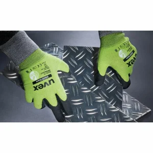 Uvex Arbeitshandschuhe D500 Foam, 6060409, Schnittschutzhandschuhe, Grün, Größe 9, 1 Paar 12