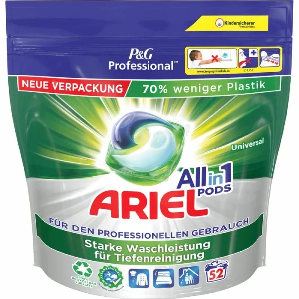 Ariel Waschmittel Professional All-in-1 Pods, Vollwaschmittel, 104 Waschladungen (2x 52WL) 4