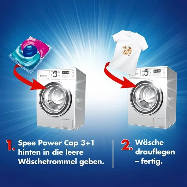 Spee Waschmittel Power Caps Universal 3+1, Vollwaschmittel, 234g, 18 Waschladungen 3