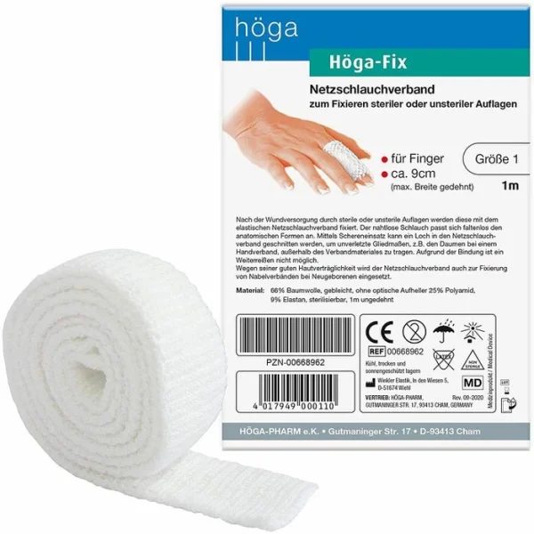 Höga Schlauchverband Fix, Finger, 1m, Größe 1 1