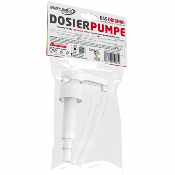 Best-Body-Nutrition Dosierpumpe Sirup-Pumpe, Für 500ml Und 1 Liter Flasche, Pro Hub 5 Ml 4