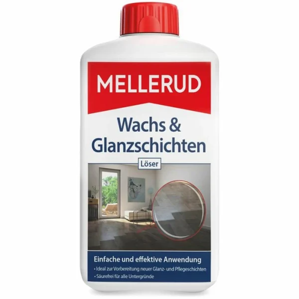 Mellerud Grundreiniger Wachs & Glanzschichten, Löser, 2001000325, Säurefrei, 1 Liter 1