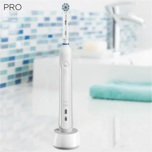 Oral B Oral-B Elektrische-Zahnbürste Pro 1 200, Weiß, Sensi UltraThin, 3 Putzmodi, Mit 1 Aufsteckbürste 7