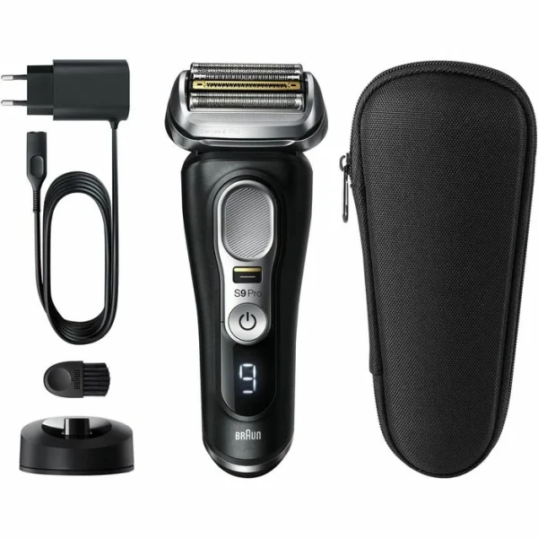 Braun Elektrorasierer Series 9 Pro Premium 9410s, Wet & Dry, 4+1 Scherkopf, Mit Trimmer & Reise-Etui 8