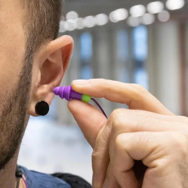 Moldex Ohrstöpsel Rockets Cord, 6401, SNR 30dB, Gehörschutzstöpsel Für Arbeit, 1 Paar 3