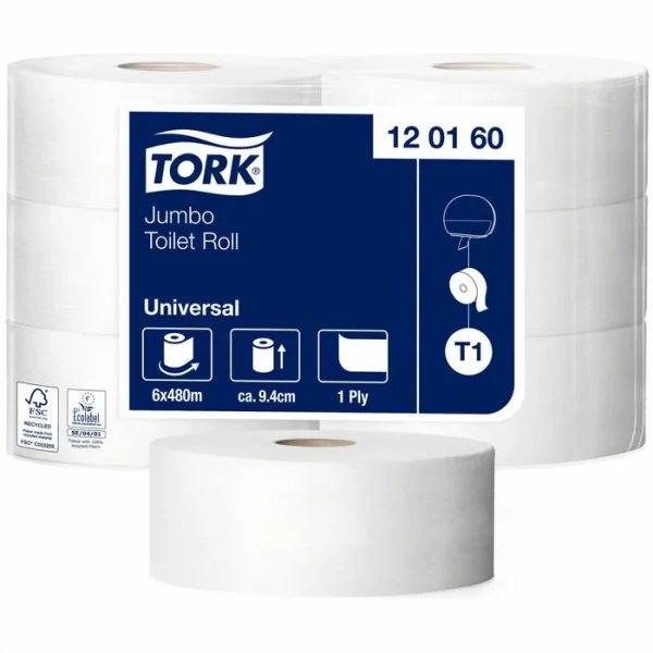 Tork Universal 1-lagig 6 Rollen Toilettenpapier 1