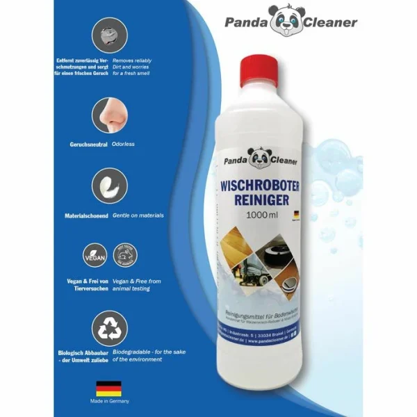 PandaCleaner Unterhaltsreiniger EA0772, Wischroboter-Reiniger, 1 Liter 3
