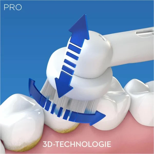 Oral B Oral-B Elektrische-Zahnbürste Pro 1 200, Weiß, Sensi UltraThin, 3 Putzmodi, Mit 1 Aufsteckbürste 3