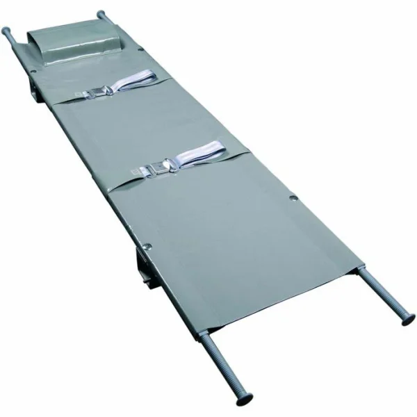 Leina-Werke Krankentrage N, Je 2 Gleit-/Rollenfüße, 1 X Klappbar, 230 X 55,6cm, DIN 13024 1